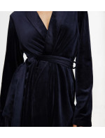 Sensual Velour Robe Top - BLUE - TRIUMPH BLUE - TRIUMPH