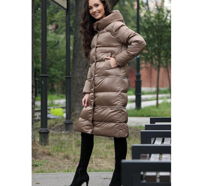 PERSO Coat BLH220031F Béžová barva