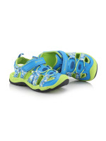 Dětské outdoorové sandály ALPINE PRO GROBO neon atomic blue