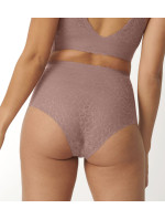 Dámské kalhotky Zero Feel Lace 2.0 High Waist - BROWN - sv. hnědé 1141- SLOGGI