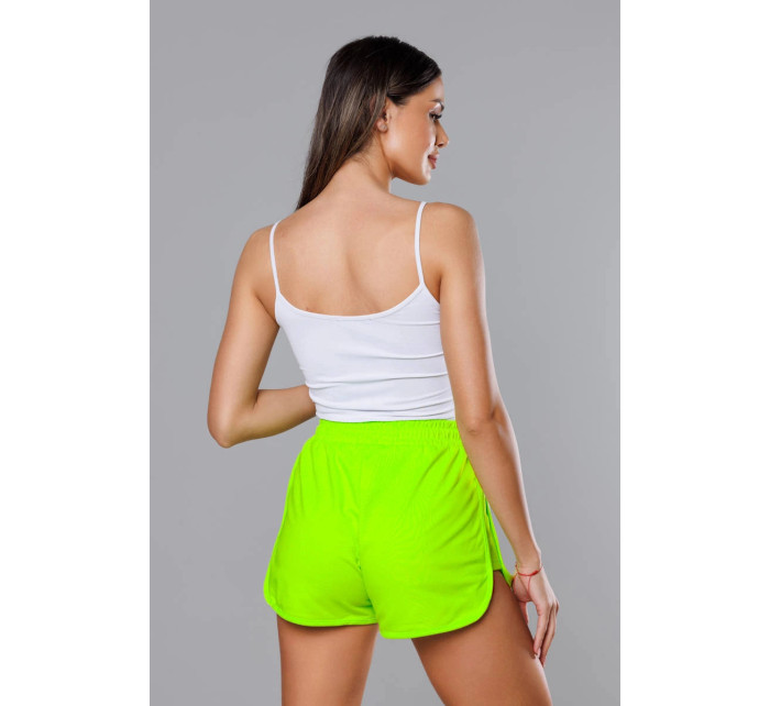 Dámské sportovní šortky v neonově zelené barvě model 18369436 - J.STYLE