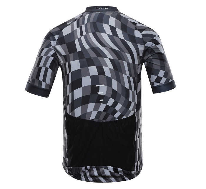 Pánský cyklistický dres ALPINE PRO SAGEN dk. true gray varianta pb