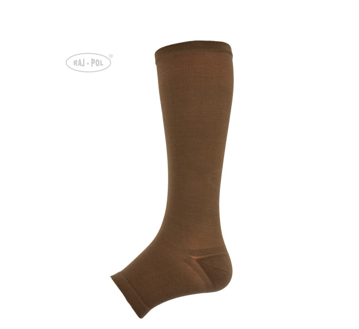 Knee Socks Zipper 3 Dark Beige model 19504951 - Raj-Pol