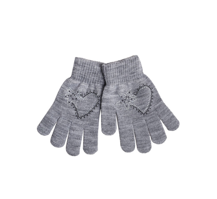 Yoclub Gloves RED-0216G-A150-003 Grey