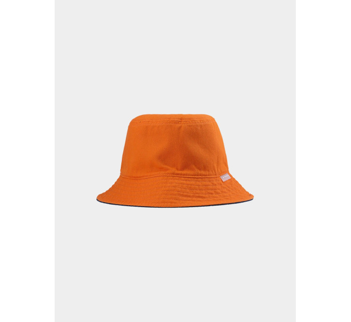 Pánský oboustranný bucket hat 4F - tmavě modrý/oranžový