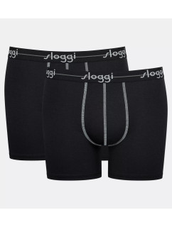 Pánské boxerky Start Short C2P box - BLACK - černé 0004 - SLOGGI