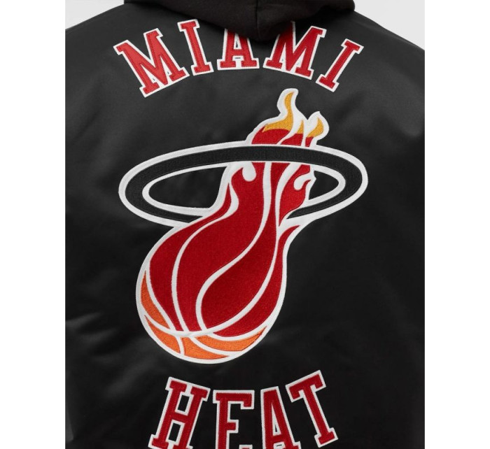 NBA Heavyweight Satin Jacket Miami Heat M model 19365221 pánské provedení - Mitchell & Ness