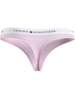 Dámská tanga LOGO WAISTBAND THONG UW0UW03835TOG světle růžová - Tommy Hilfiger