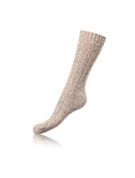 Zimní unisex ponožky NORWEGIAN STYLE SOCKS - BELLINDA - béžová