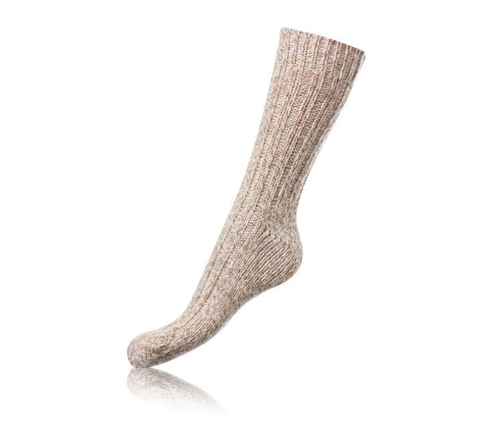 Zimní unisex ponožky NORWEGIAN STYLE SOCKS - BELLINDA - béžová