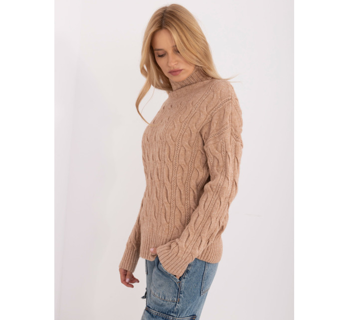 Sweter AT SW model 20463784 camelowy - FPrice