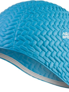 AQUA SPEED Kšiltovka na plavání pro dlouhé vlasy Bombastic Tic-Tac Blue