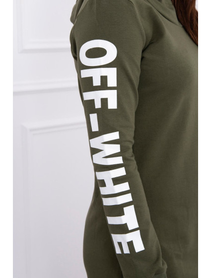 Off White khaki šaty