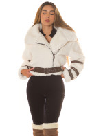 Sexy faux Winter Jacket with details model 20559156 - Style fashion