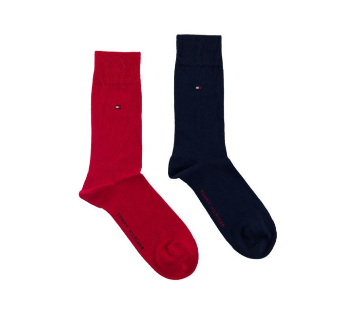 Ponožky Tommy Hilfiger 3Pack 371111 Red/Navy Blue