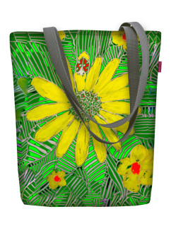 Bertoni Plátěná taška Sunny Mirage Green/Yellow