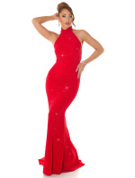 Sexy Red-Carpet KouCla Neck-Gown with glitter