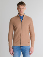 Svetr na zip model 20784889 Light Brown 802 - Big Star