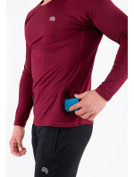 Tričko model 20124524 Zip Ls Burgundy - Rough Radical