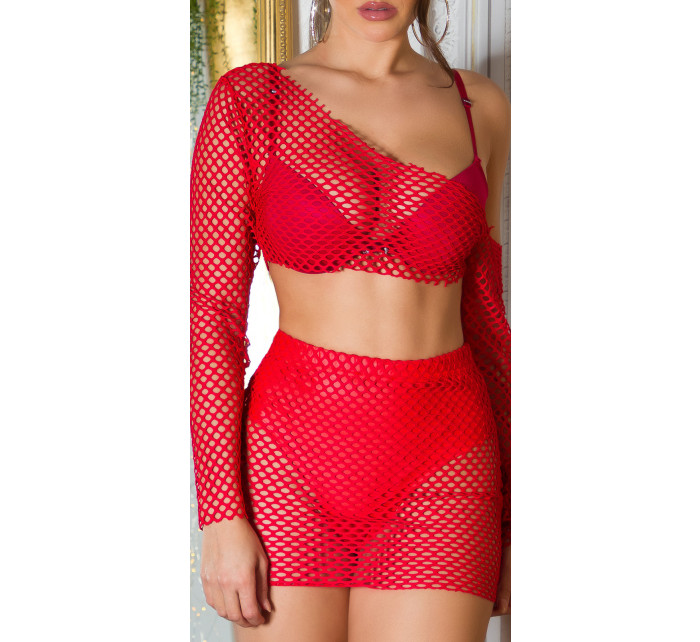 Sexy Koucla 2Piece Set / síťová sukně a top