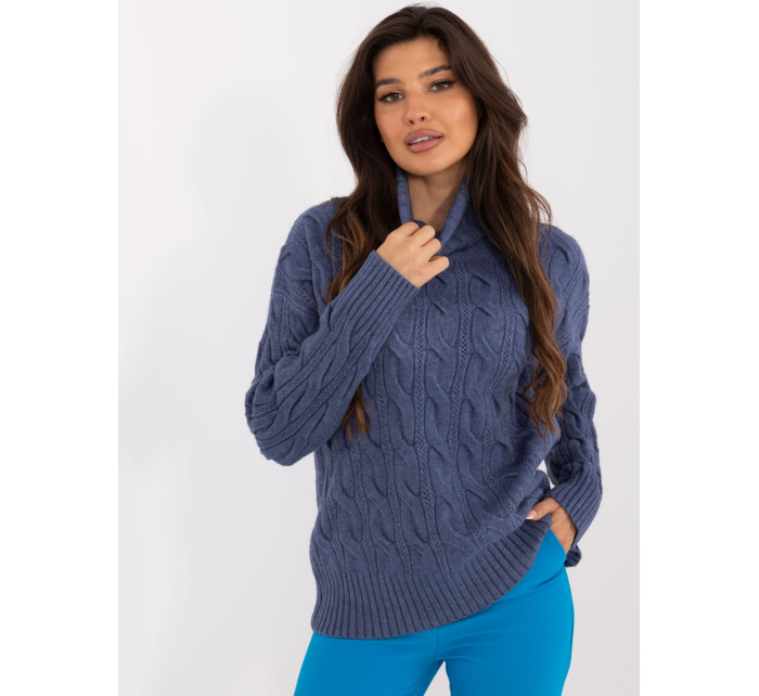 Sweter AT SW model 20459123 ciemny niebieski - FPrice