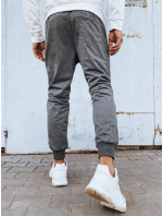 Pánské světle šedé joggers tepláky Dstreet UX4121