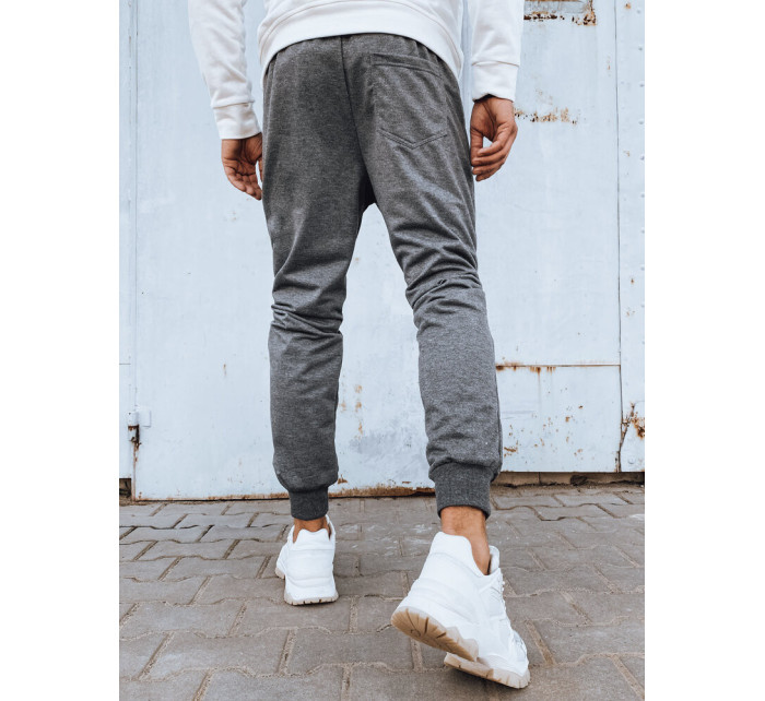 Pánské světle šedé joggers tepláky Dstreet UX4121