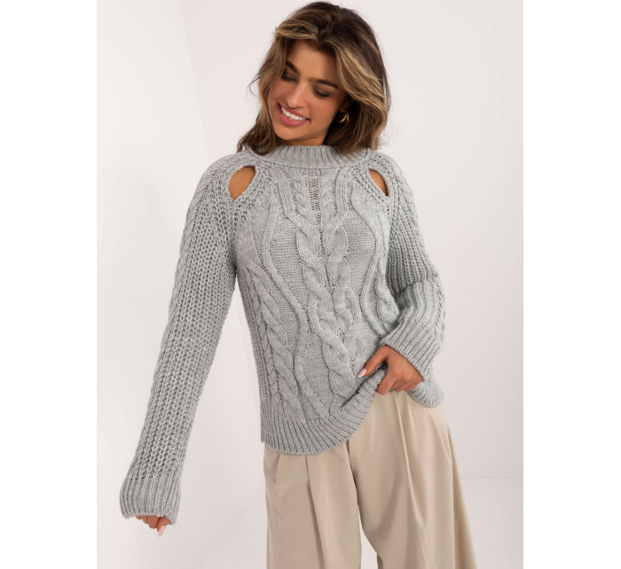 Sweter BA SW 1560.19 szary