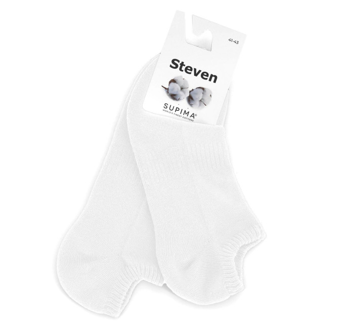 Pánské ponožky 157 Supima white - Steven