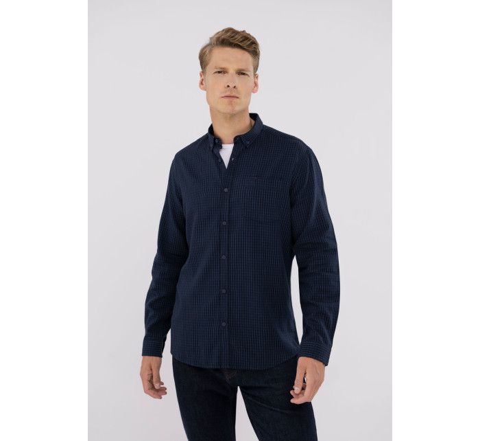 Volcano Shirt K-Diogo Navy Blue