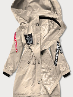 Lehká béžová dámská bunda parka model 17014939 - S'WEST