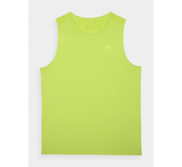 Pánský sportovní tank top regular z recyklovaných materiálů 4F - šťavnatý zelený