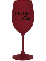 (NE)VINNÁ VÍLA - bordo sklenice na víno 350 ml