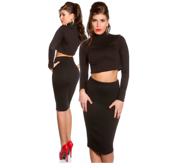 Sexy KouCla dlouhý rukáv crop top břicho zdarma