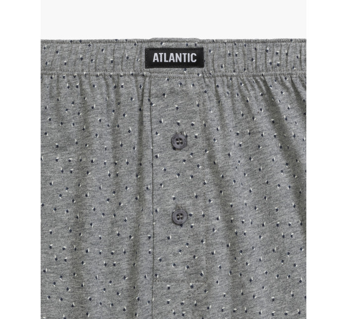 Pánské volné boxerky ATLANTIC 2Pack - tmavě modré/šedé