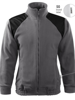 Jacket Hi-Q fleece unisex ocelově šedá 36 (brand label)