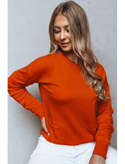 MOLLY dámský svetr oranžový Dstreet MY2156
