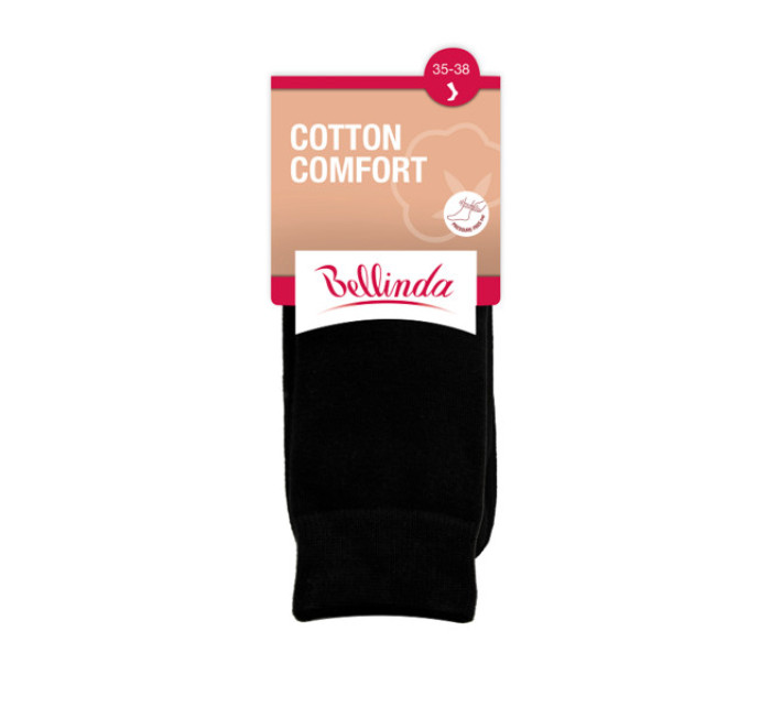 Dámské bavlněné ponožky s pohodlným lemem COTTON COMFORT SOCKS - BELLINDA - šedý melír