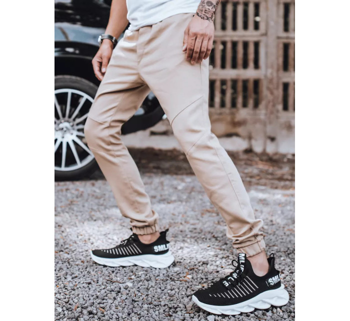 Pánské tyou jogger béžové kalhoty Dstreet UX3306