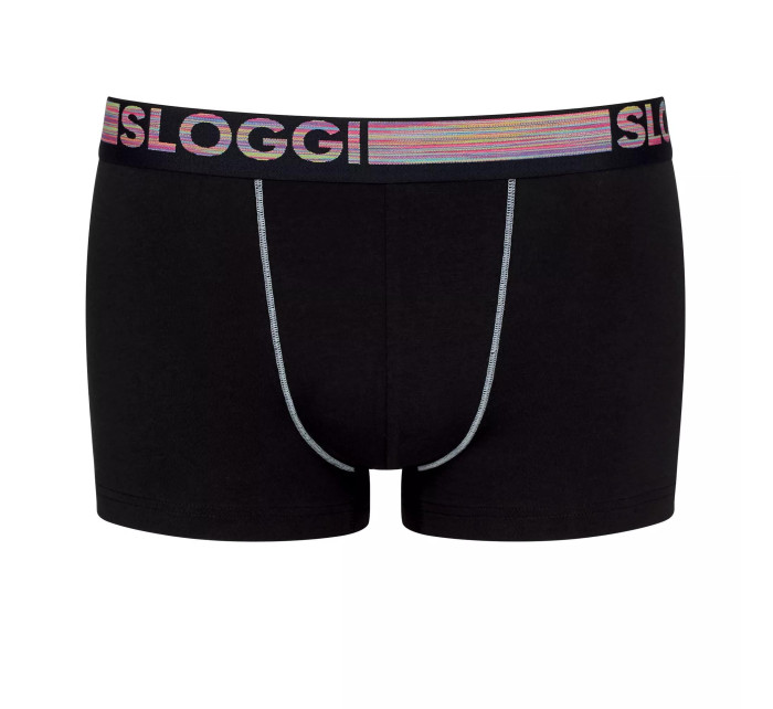 Pánské boxerky GO ABC Natural Hipster 2P - BLACK - černé 0004 - SLOGGI