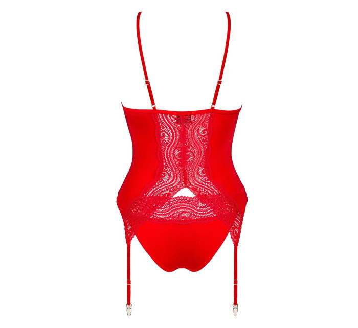 Dámský erotický korzet Diyosa corset red - OBSESSIVE