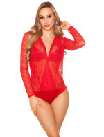 Sexy Longsleeve Lace Body With model 19600893 Back - Style fashion