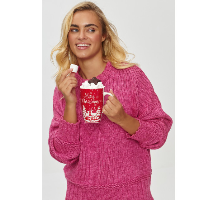 Sweater model 20679536 Fuchsia - Makadamia