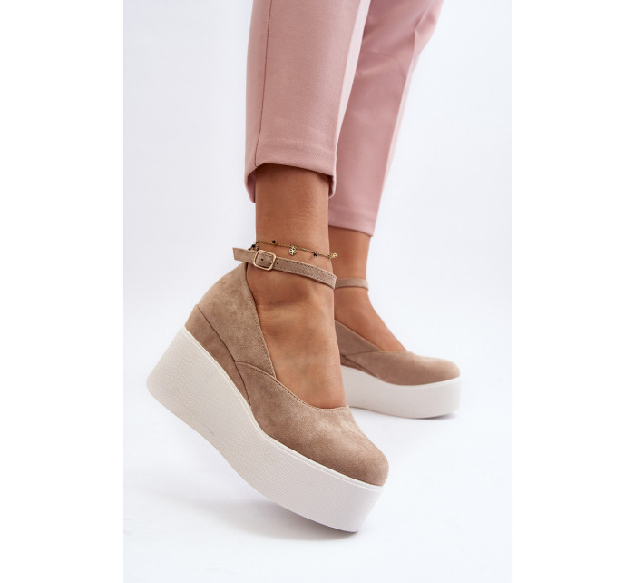 Dámské béžové espadrilky Malla Wedge