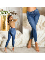 Sexy Highwaist Push-Up Jeans with glitter