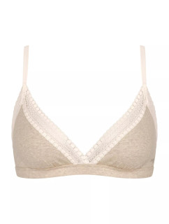 Dámská podprsenka GO Ribbed R Bralette - GRAY - sv. béžová M013 - SLOGGI