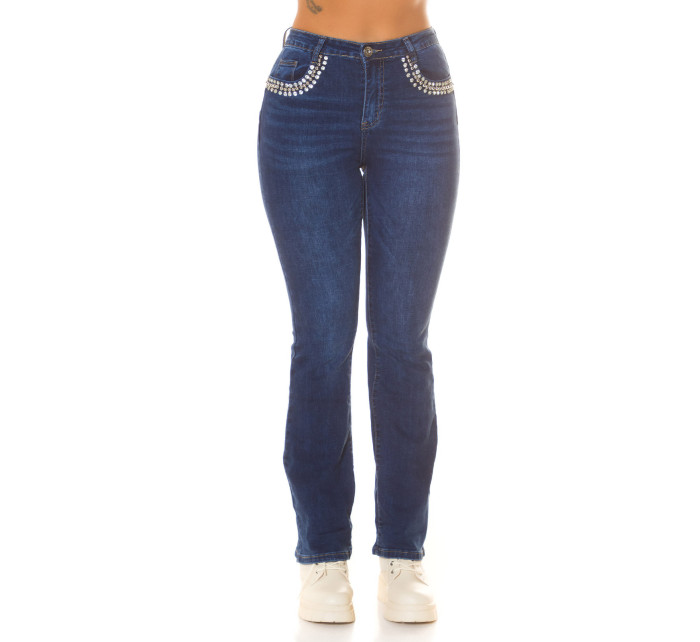 Sexy Highwaist Bootcut Jeans with glitter details