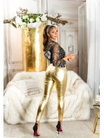 Sexy Musthave Highwaist Pants with golden details