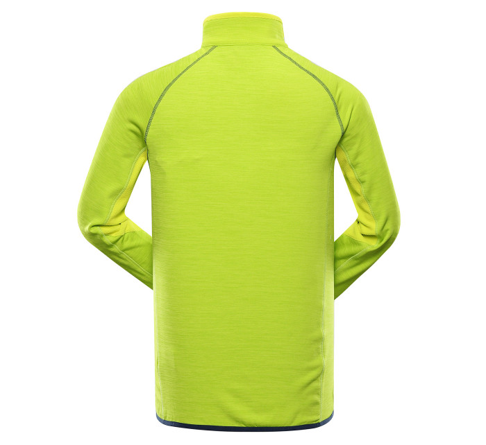 Pánská rychleschnoucí mikina ALPINE PRO ONNEC lime green