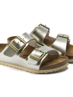 Dívčí žabky Birkenstock Arizona Kids Birko-Flor Electric Metallic Gold narrow (1014841)